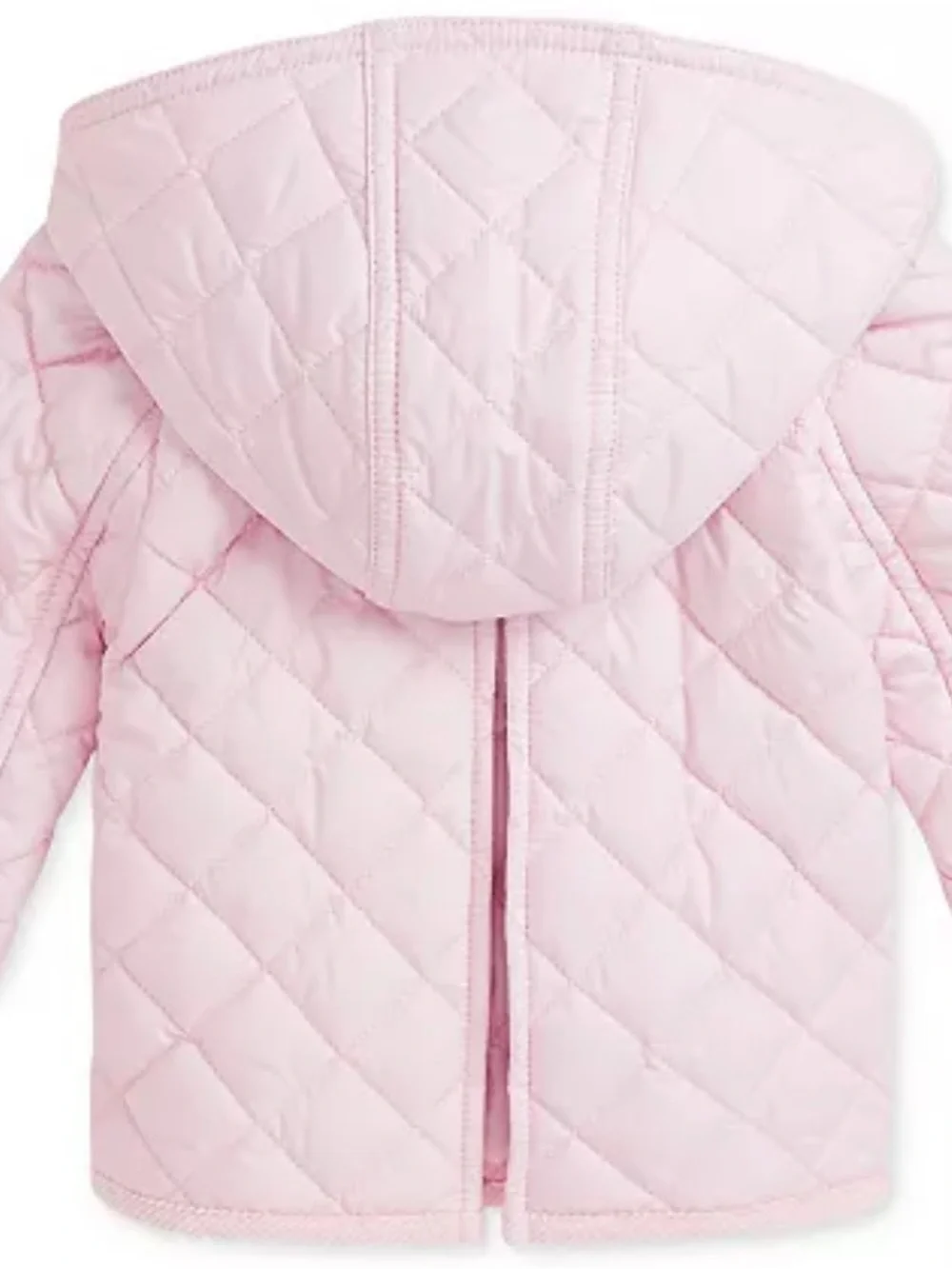 Ralph Lauren Baby Quilted Barn Jacket in Light Pink - 12M